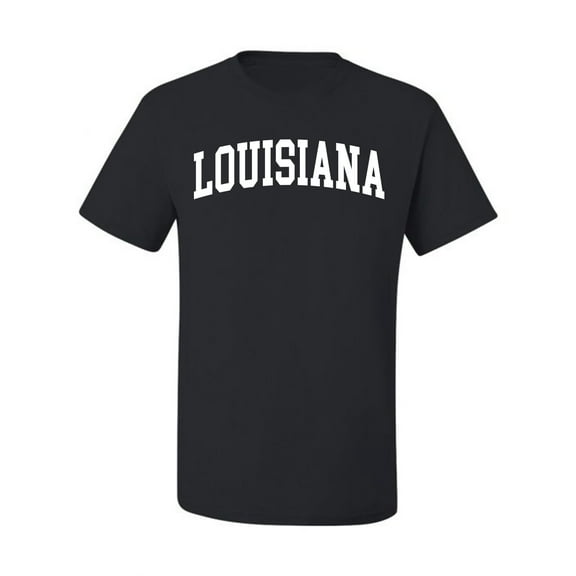 Wild Bobby State of Louisiana College Style Men Tee