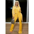 thumbnail image 2 of Women Casual 2 Piece Outfit Tracksuits High Waist Flared Pant Workout Sets with Pockets, 2 of 6
