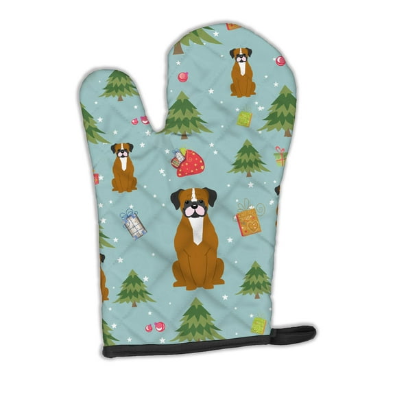 Christmas Flashy Fawn Boxer Oven Mitt