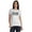 White, variant on Inkmeso scoop-neck Proudly Vaccinated Funny Tee Pro-Vaccine T-shirt For Womens