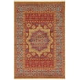 thumbnail image 2 of Rugs.com Amina Collection Rug – 6' x 9' Red Flatweave Rug Perfect For Living Rooms, Large Dining Rooms, Open Floorplans, 2 of 9