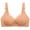 Gray, variant on Women's Bras Plus Size No Underwire Full Coverage Bra for Everyday Lace up Push up Gathering Underwears