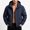 thumbnail image 2 of WRKEKC Windbreaker Jackets for Men Detachable Hood Long Sleeve Zip-Up Outerwear With Zipper Pockets for Hiking and Cycling, 2 of 7