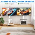 thumbnail image 2 of RTVR Rolling TV Stand with Power Outlet for Home Decor,Strong Tall Mobile TV Cart with Mount Up to 88 lbs,Height Adjustable Portable TV Stand on Wheels for 32-75 inch TVs, White, 2 of 9