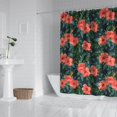 thumbnail image 2 of Pioneer Flower Floral Print Pattern Shower Curtain 72"x72" ,Bathroom Decorative Shower Curtains Set with 12 Hooks,Modern Waterproof Washable Shower Curtain, 2 of 6
