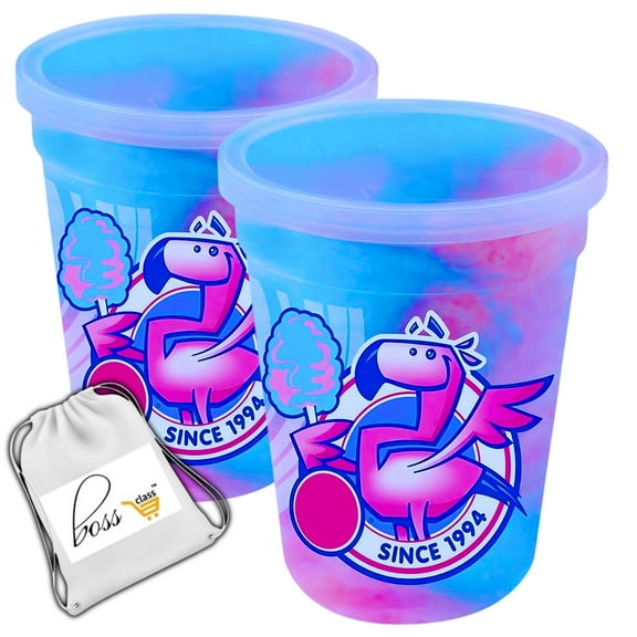 Fun Sweets Classic Cotton Candy, 2oz (2Pack) Fluffy GMO Free, Gluten Free, Peanut Free Party Candies Treats Desserts Bag Fillers Stocking Stuffer
