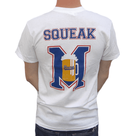 Squeak Beers Jersey T-Shirt Baseketball Kenny Scolari Milwaukee Movie