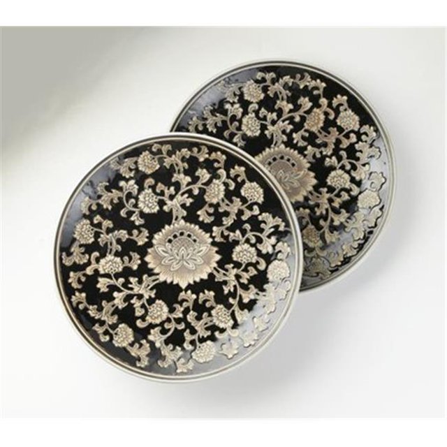 AA Importing 59705 Black & Gray Plate Pair