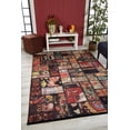 thumbnail image 2 of Blaszki Black Patchwork Polyester Area Rugs for Living Room Washable Rugs Boho Moroccan Area Rug Soft Geometric Bohemian Carpet Distressed Indoor Rug for Bedroom Dining Room Office Nonslip Rug, 2 of 9