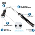 thumbnail image 2 of DAYBETTER Magnetic Pickup Tool with LED Lights, 22" Telescoping Magnet Flashlight, Cool Gadget Gifts for Men, Husband (Black), 2 of 7