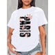 thumbnail image 1 of Camiseta de verano para mujer manga corta, cómoda, para vacaciones y oficinaChic Paris Eiffel Tower & Floral Print Women's T-Shirt - Casual Round Neck, Short Sleeve Top, Breathable Polyester, Machin, 1 of 8