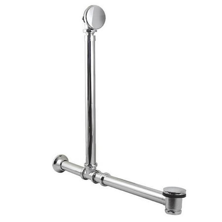 Kingston Brass CC2711 Vintage Double Waste & Overflow Swivel Toe Touch Tub Polished Nickel