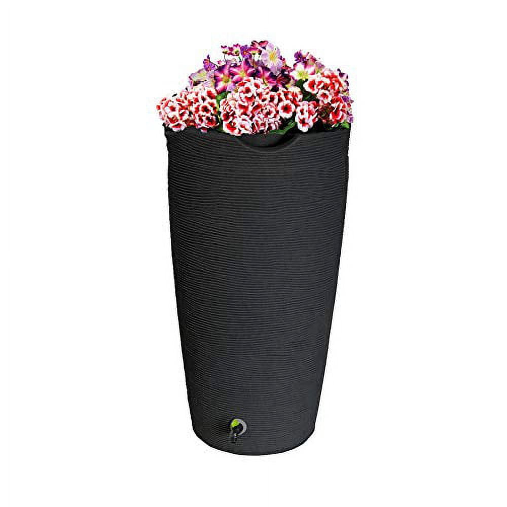 Good Ideas Impressions Eco Stone 50 Gallon Rain Saver - Black