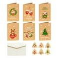 thumbnail image 4 of 6Pcs Christmas Cards with Envelopes Creative New Years Cards Assortment Greeting Cards for Friends Dad Family Daughter Mum B, 4 of 8