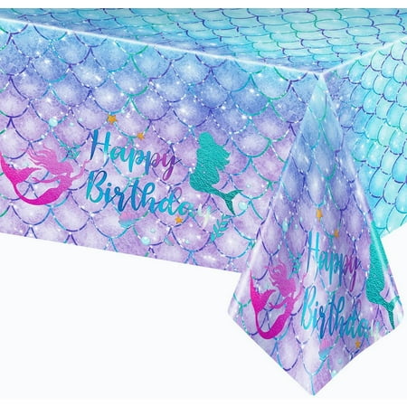 

1PCS Cartoon Story Tablecloth for Birthday Party Decorations Blue Sky White Clouds Plastic Disposable Table Cover for Birthday Party Supplies