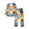 thumbnail image 1 of Goofa Bluey Pattern 2-piece Loungewear Set Men’s Sleepwear Set Soft PJs Cozy loungewear Comfy Sleep Set Winter Pajamas-Small, 1 of 7