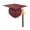 Dark Red, variant on ZenCart Graduation Cap with 2025 Tassel Class of 2025 Unisex Adult Matte Graduation Cap for High School Bachelor