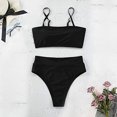 thumbnail image 3 of VerPetridure Bandeau Bikini Sets for Women High Waisted Sexy Women Bikini Floral Print Two Piece Swimsuit Beachwear Set锛圫end Shoulder Strap锛?ACTIVE, 3 of 6