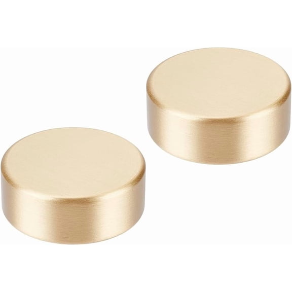 2pcs Round Block Paperweight Chinese Calligraphy Paper Weight 1.5" Metal Gold Paper Weight Holding Sumi Drawing Paperweight Calligraphy Practice Tool for Home Office Painting Writing