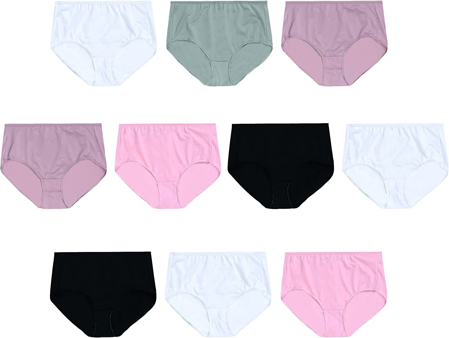 Hanes Women's Cool Comfort Breathable Mesh Brief Underwear, 10 Pack - Walmart.com