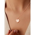 thumbnail image 4 of U7 Stripe Locket Necklace Rose Gold Plated Heart Pendant for Women Daughter Mother's Day Valentine Personalized Memorial Gift Custom Love Heart Necklaces, 4 of 8