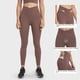 thumbnail image 2 of Mallas deportivas de cintura cruzada europeas y americanas para mujer, con bolsillos laterales dobles, sin línea en T, elásticas y de nueve puntos para levantar la cadera, 2 of 6