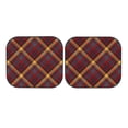 thumbnail image 7 of Daiia Buffalo Check Plaid 2PCS Car Windshield Sun Shade, Foldable Sun Shield for Car Front Window, Auto Sun Blocker Visor Protector Universal for Truck SUV Pickup-Small, 7 of 7