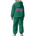 thumbnail image 5 of Outfit Sets for Girls Girls' Clothing Sets Child Toddler Boys Girls Long Sleeve Solid Warm Hoodie Pullover Tops Pants Kids Outfits Sweat Suit, 5 of 7