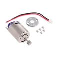 thumbnail image 2 of Motor de coche RC 370 con engranaje de 10 dientes, piezas de vehículo de control remoto con soporte, 27000 RPM Base de plata, 2 of 9