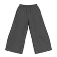 thumbnail image 4 of GUACER Womens Wide Leg Cargo Pants High Waisted Elastic Casual Trousers with Knee Detail Streetwear Fashion Pants, 4 of 7