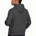 thumbnail image 2 of Yteetum Hoodies for Men Oversize Zipper Cardigan Hooded Open the Zipper On Both Arms Hoodies Sweatshirt Coats Mens Casual Full Zip Loose Long Sleeve Pockets Sweatshirt Sport Hooded Jackets Fall, 2 of 2