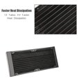 thumbnail image 4 of PC Heat Exchanger 12 Tubes Computer Heat Exchanger G1/4 Thread Water Separator Water Cooler Tube for PC Fast Heat Dissipation (240mm), 4 of 4