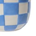 thumbnail image 6 of Mainstays Lennon 6" x 6" x 4.5" Round Blue Checkered Ceramic Planter, 6 of 8