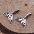 thumbnail image 3 of K-KED 300 Pcs Antique Silver Whale tail Charms Pendant 14x13MM B15625, 3 of 3