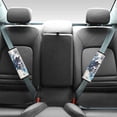 thumbnail image 2 of Chririnla Blue Feather Wolf Watercolor Design Car Seat Belt Covers Easy to Install Seat Belt Shoulder Pad Breathable Polyester Compatible with Truck Sedan, 2 of 8
