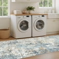 thumbnail image 5 of UERMEI 3'x8' Runner Rugs Non Slip, Washable Indoor Rug for Hallway Kitchen Entryway Doormats, Modern Abstract Bedroom Home Decor Carpets, Blue, 5 of 8