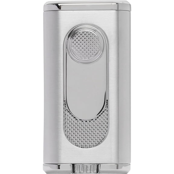 Xikar Verano Flat Flame Cigar Lighter, Silver