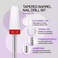 thumbnail image 5 of Pana 3/32" White Ceramic Tapered Barrel Nail Drill Bit - Fine Grit, 5 of 6