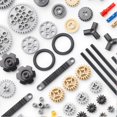 thumbnail image 3 of 116 pcs Technical Gears Axle Pin Connectors - Wheels Connectors Rack Gear Brick FK FK, 3 of 5