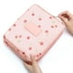 thumbnail image 1 of Bolsa de maquillaje de viaje impermeable de color rosa, gran capacidad, asa duradera, perfecta para cosméticos y artículos de tocador, 1 of 8