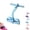 Blue, variant on Pedal Resistance Bands with Handles - Upper Belly and Full Body Exercise, 4 or 6 Tube Elastic Yoga Band for Arm Leg Strength Training