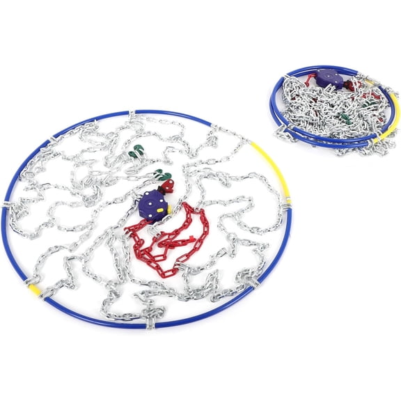 Snow Chains for Car Pickup Trucks SUV,Universal Emergency Tire Traction Chain,Anti-Skid Thickening Tire Chains Width 235 245 255 265 275mm(15" 16" 17" 18" 19" 20")- Set of 2