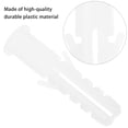 thumbnail image 3 of 100 Pcs White Plastic Expansion Tube Wall Plugs for Screws Self-Tapping Anchors Fastening, 3 of 6