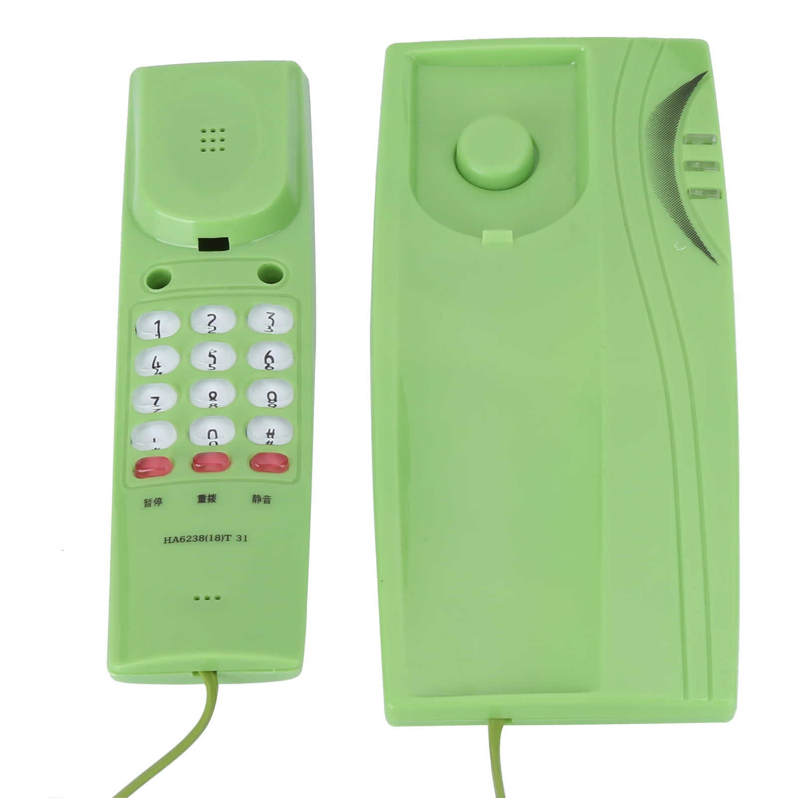 LYUMO Mini Home Landline Wired Telephone Desk Wall Mounted Corded Phone