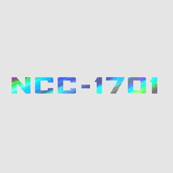 NCC-1701 USS Enterprise Vinyl Decal Sticker UV & Waterproof Bumper Window Laptop Automotive Water Bottle Gift accessories – HOLO 8"