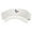 White, variant on Mardi Feathers Embroidered Cotton Twill Sun Visor - White OSFM