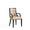 Tan, variant on Manhattan Comfort Fifth Faux Leather Armchair in Silver & Walnut