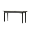 thumbnail image 6 of GZXS 47.24" Dining Bench with Handwoven Rattan Seat, Farmhouse Solid Wood Bench for Entryway,Living Room,Kitchen and Bedroom (Black), 6 of 9
