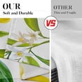 thumbnail image 3 of Lemon Fruits Kitchen Curtains Summer Window Curtains and Valances Set, Tropical Flower Leaves Short Tier Curtain for Kitchen, Fruit Background Small Kitchen Decor 52" x 24", 3 of 5