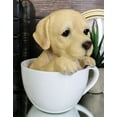 thumbnail image 5 of Ebros Realistic Adorable Labrador Puppy Teacup Statue 5.5" Tall Pet Pal, 5 of 6